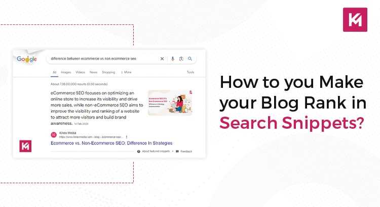 our blog ranking in snippet 