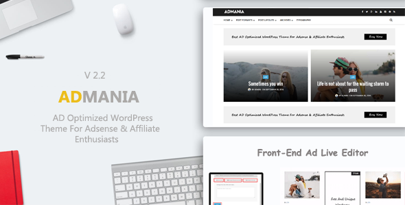 Admania WordPress theme